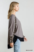 Load image into Gallery viewer, Animal Print Waffle Top