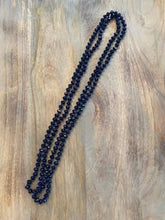 Load image into Gallery viewer, Navy Iridescent Crystal Bead Necklace