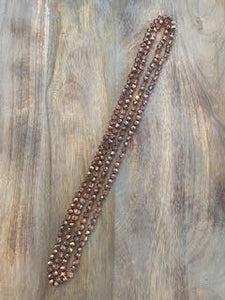 Rose Gold Crystal Bead Necklace