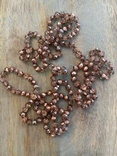 Load image into Gallery viewer, Rose Gold Crystal Bead Necklace