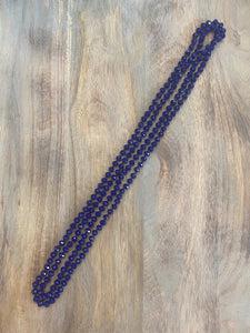 Royal Blue Crystal Bead Necklace
