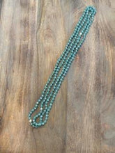 Load image into Gallery viewer, Turquoise Iridescent Crystal Bead Necklace