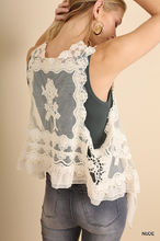 Load image into Gallery viewer, Umgee Lace Crochet Vest