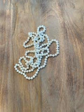 Load image into Gallery viewer, White Iridescent Crystal Bead Necklace